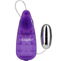 CalExotics Teardrop Battery Operated Bullet with Slim Remote, 2.25 Inch, Purple