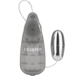 CalExotics Teardrop Battery Operated Bullet with Slim Remote, 2.25 Inch, Smoke