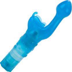 CalExotics Butterfly Kiss Waterproof Personal G-Spot Vibrator, 7.25 Inch, Cool Blue