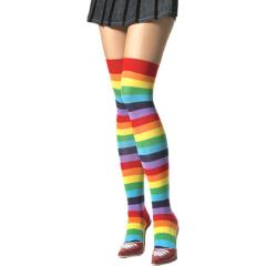 Lycra Acrylic Rainbow Thigh Hi, One Sze