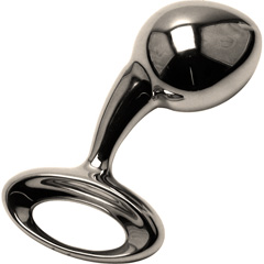 Njoy Pure Metal Butt Plug, Medium 3.5 Inch, Polished Steel