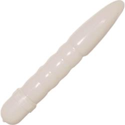 Polished Smoothie Waterproof Personal Massager, 6 Inch, White