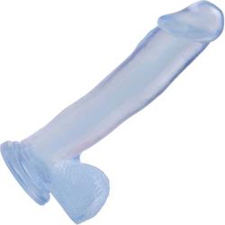 Basix Rubber Works Ballsy Dong with Suction Cup, 12 Inch, Clear
