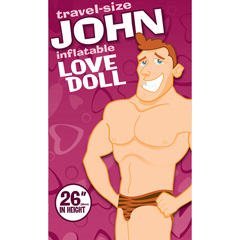 Bachelorette Party Favors Travel Size John Inflatable Doll