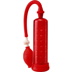 Pump Worx Silicone Power Pump, 7.5 Inch by 2 Inch, Red
