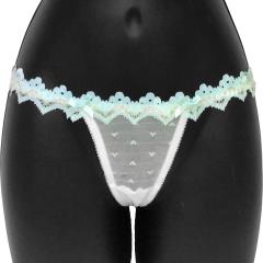 Necessary Objects Bright Idea T String Panty for Her, Medium, White
