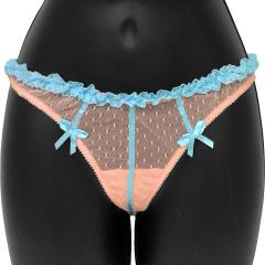 Show Girl Low Rise Thong Large Peach Puff