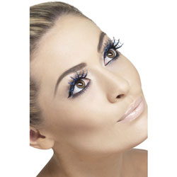Eyelashes Spiderwebs with Glitter Accesory, Blue
