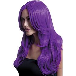 Fever Khloe Long Wave Wig, One Size, Neon Purple