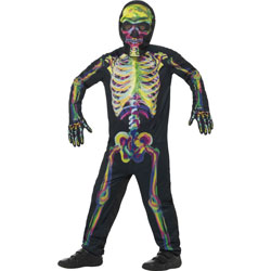 Glow in the Dark Skeleton Costume, Large