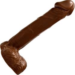 Ignite Realistic 8 Inch Cock with Balls, Brown