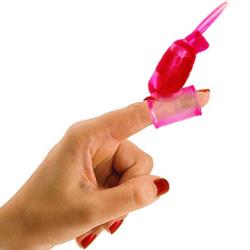 Clitoral Rabbit Multi Speed Finger Vibrator, Sensual Pink