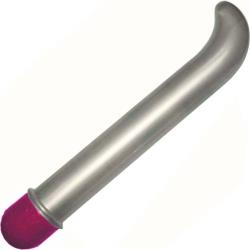 OptiSex Multispeed G Spot Personal Vibe, 7.5 Inch, Silver/Pink