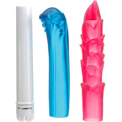 Eden Island Waterproof Fantasy Kit with Personal Vibrator and 2 Jelly Sleeves, 7 Inch
