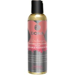 DONA Kissable Pheromone Massage Oil, 4.25 fl.oz (125 mL), Vanilla Buttercream