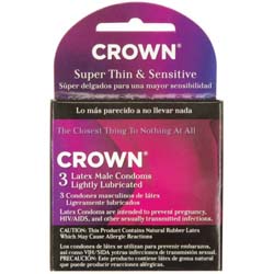 Beyond Seven Crown Latex Condoms, 3 Pack
