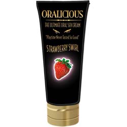 Oralicious The Ultimate Oral Sex Cream, 2 oz, Strawberry
