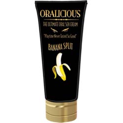 Oralicious: The Ultimate Oral Sex Cream, 2 oz, Banana Split