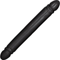 CalExotics BlackJack Smooth Double Dong, 12 Inch, Black