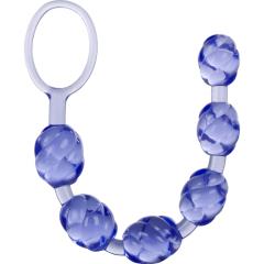 CalExotics Swirl Pleasure Beads, 8 Inch, Purple
