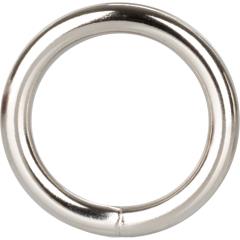 CalExotics Solid Metal Cock Ring, 1.25 Inch, Silver