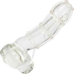 CalExotics Cock Cage Enhancer, 4.5 Inch, Clear
