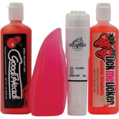 Doc Johnson Oral Delight Couples Kit with Pocket Rocket Vibe and Lubes