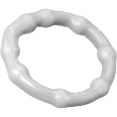 Pipedream Silicone Beaded Love Ring, Clear