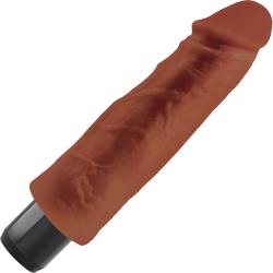 Pipedream Real Feel No 1 Long Waterproof Multi-Speed Vibrator, 8 Inch, Brown