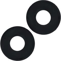 Ignite Power Stretch Donut Cock Ring Pack of 2, Black