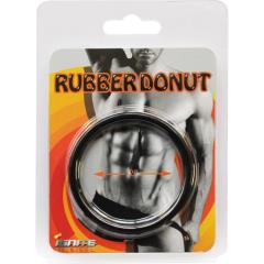 SI Novelties Rubber Donut, 2 Inch Cock Ring, Black
