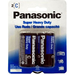 Panasonic Super Heavy Duty C Batteries, Pack of 2