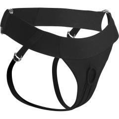 Strap U Avalon Jock Style Strap-On Harness, One Size, Black