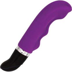 BFF Sweet Treats Bubbles Silicone G-Spot Vibrator, 6.5 Inch, Purple