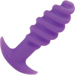 Tantus Twist Silicone Anal Plug, 4.5 Inch, Purple