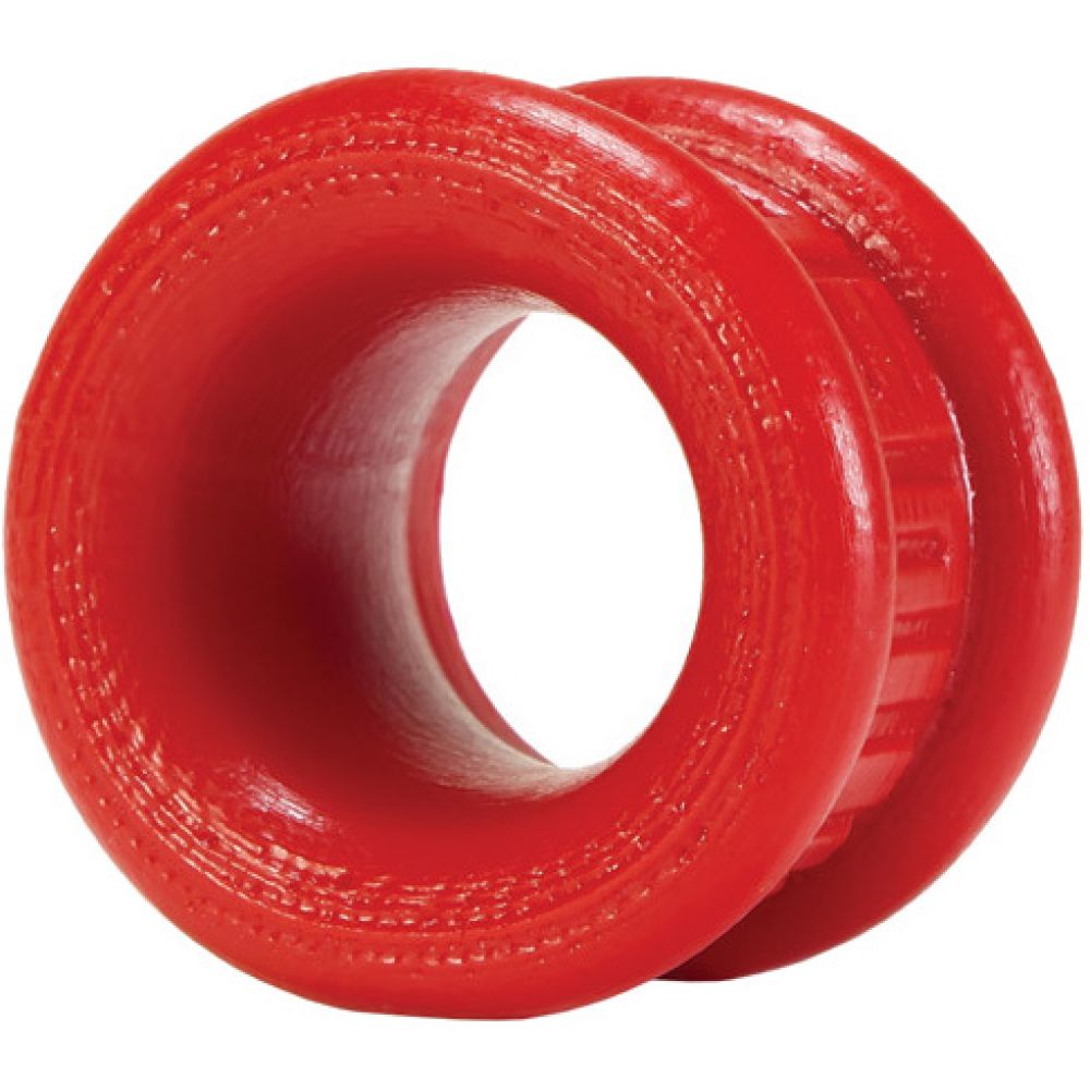 OxBalls Neo Stretch Squishy Silicone Short Ballstretcher, 1.25 Inch, Red