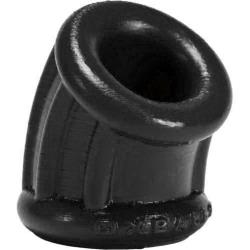 OxBalls Bent-1 Small Silicone Curved Ballstretcher, 2.5 Inch, Black