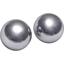 Master Series Titanica Extreme Orgasm Balls, 2 Inch, Silver
