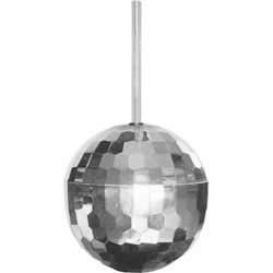 Kheper Games Disco Ball Drinking Cup, 12 fl.oz (355 mL), Silver Mirror
