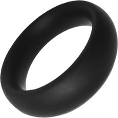 Rock Solid Silicone Cock Ring, Medium, Black