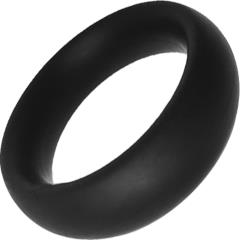 Rock Solid Silicone Cock Ring, Large, Black