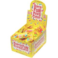 Super Fun Penis Candy 100 Piece Bag Count with Display