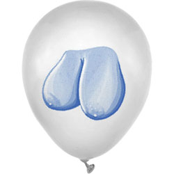 Candyprints Mini Boobs Dirty Balloons, Pack of 8