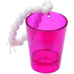 Erotic Toy Sassigirl Night to Remember Shot Glass and Bracelet, Pink/White