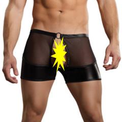 Male Power Extreme Double Exposure Boxer Shorts, Large/Extra Large, Black