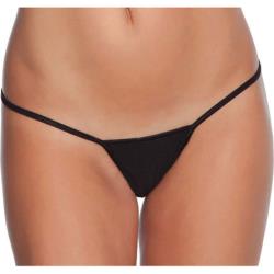 Coquette Lingerie Classic Low Rose Lycra G-String, One Size, Black