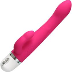 VeDO Wink Silicone Female Dual Action Vibrator, 8.5 Inch, Hot in Bed Pink