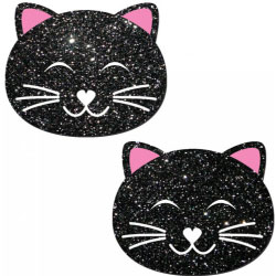Pastease Glitter Black Cat, One Size, Pack of 2