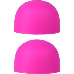 BMS Silicone Palm Power Massager Heads Palm Caps, Set of 2, Pink