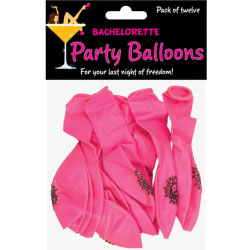 Bachelorette Party Balloons 12 Piece Pack